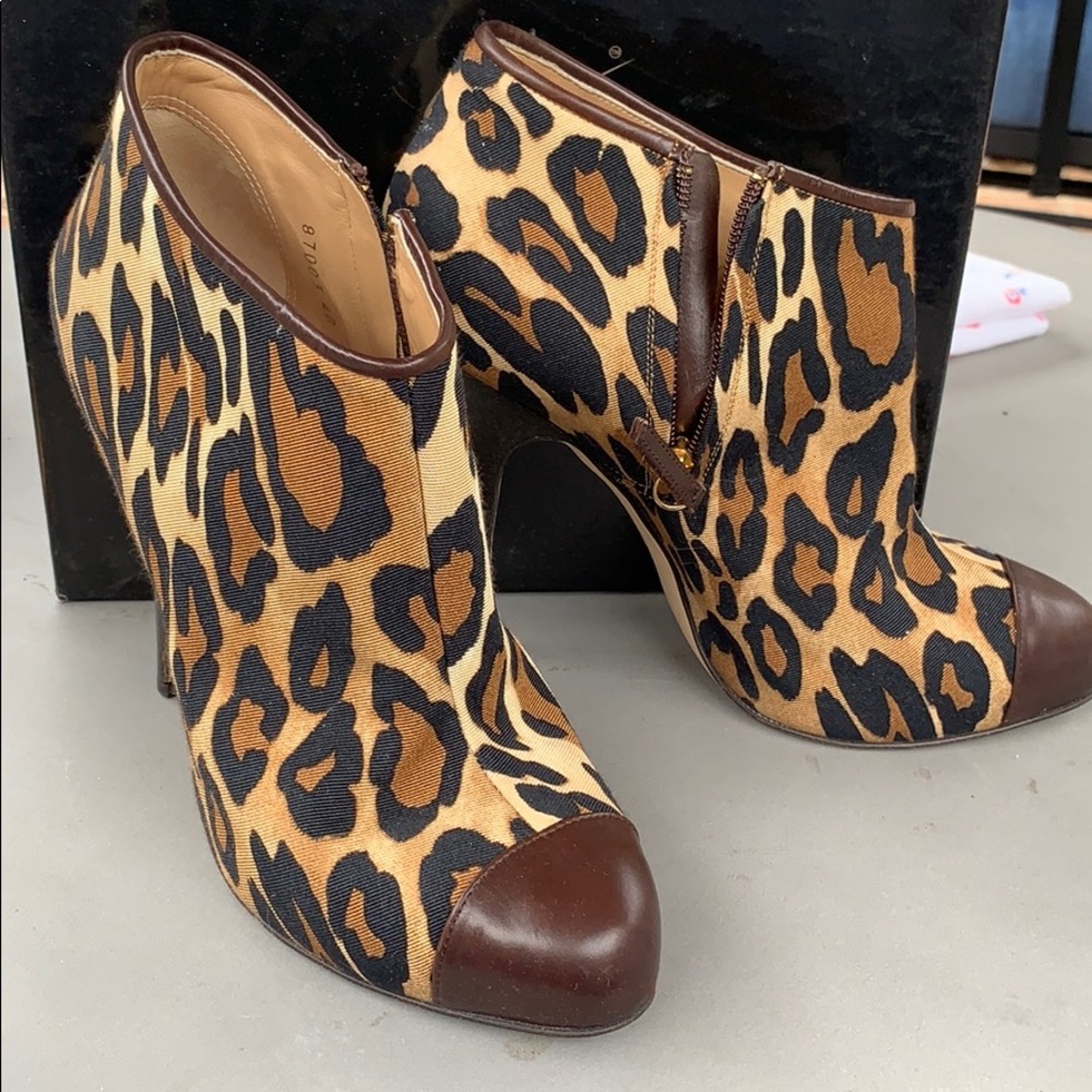 Giuseppe Zanotti leopard print booties